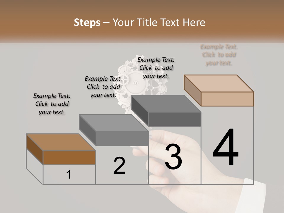 A Person Holding A Mechanical Device In Their Hand PowerPoint Template