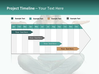 A Woman Sitting In The Middle Of A Yoga Pose PowerPoint Template