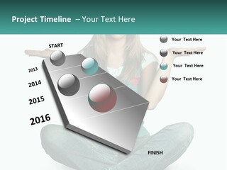 A Woman Sitting In The Middle Of A Yoga Pose PowerPoint Template