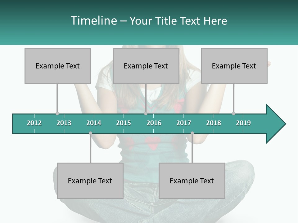 A Woman Sitting In The Middle Of A Yoga Pose PowerPoint Template