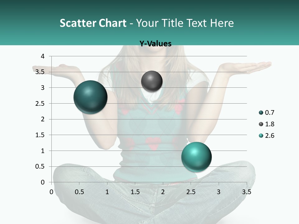 A Woman Sitting In The Middle Of A Yoga Pose PowerPoint Template