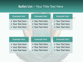 A Woman Sitting In The Middle Of A Yoga Pose PowerPoint Template