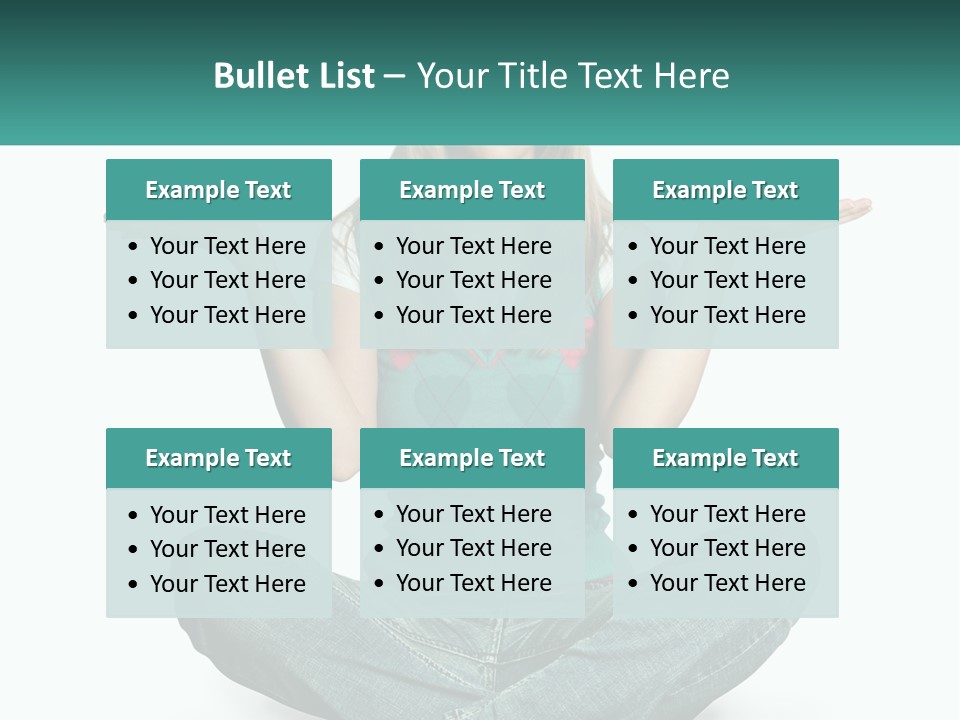 A Woman Sitting In The Middle Of A Yoga Pose PowerPoint Template