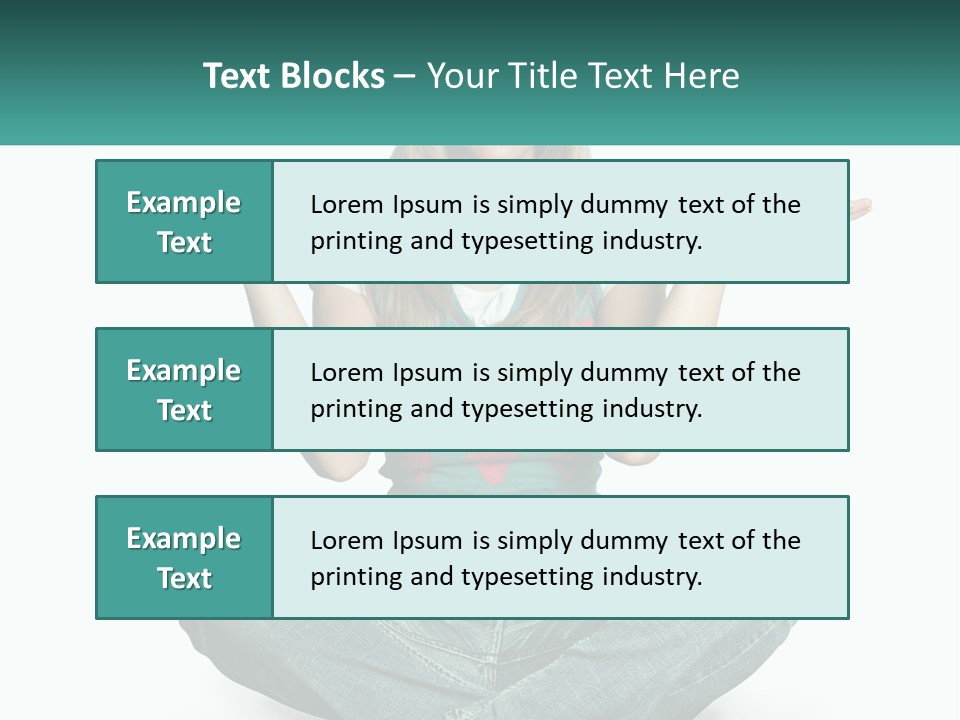 A Woman Sitting In The Middle Of A Yoga Pose PowerPoint Template