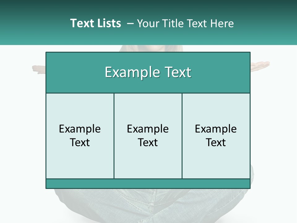 A Woman Sitting In The Middle Of A Yoga Pose PowerPoint Template