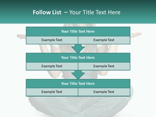 A Woman Sitting In The Middle Of A Yoga Pose PowerPoint Template