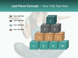 A Woman Sitting In The Middle Of A Yoga Pose PowerPoint Template