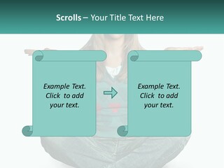 A Woman Sitting In The Middle Of A Yoga Pose PowerPoint Template