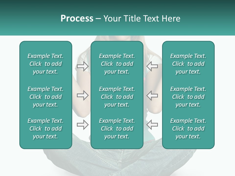 A Woman Sitting In The Middle Of A Yoga Pose PowerPoint Template