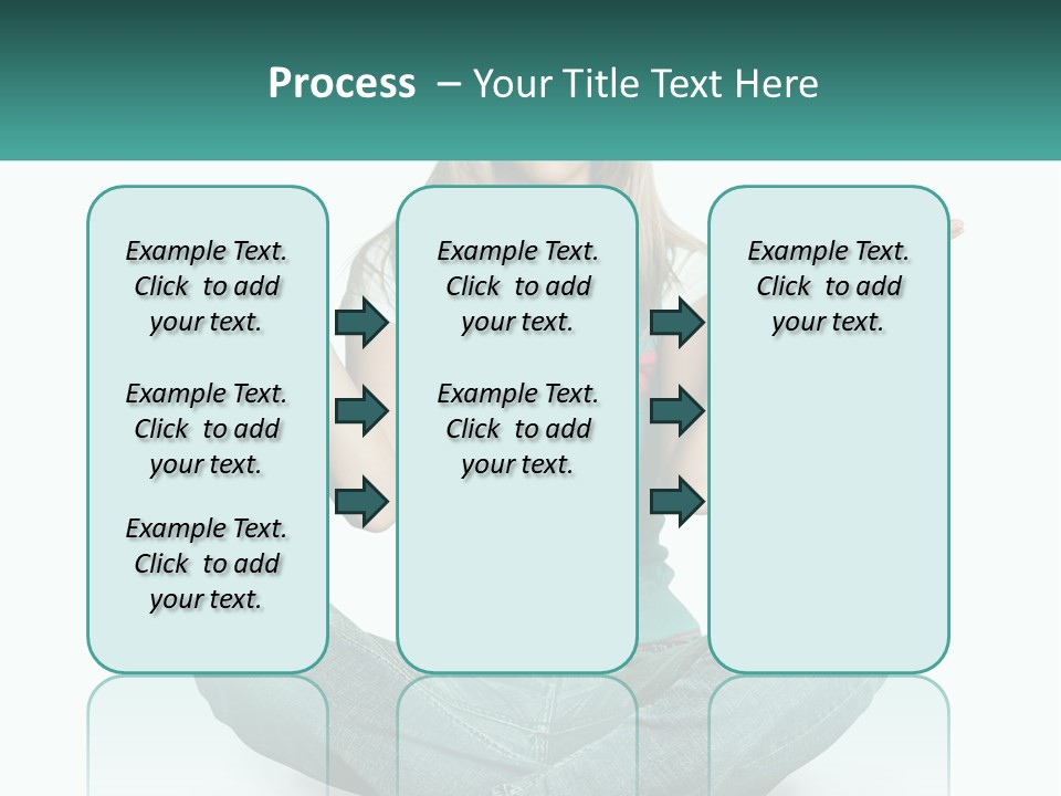 A Woman Sitting In The Middle Of A Yoga Pose PowerPoint Template