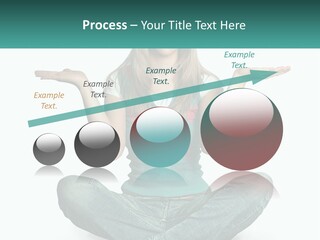 A Woman Sitting In The Middle Of A Yoga Pose PowerPoint Template