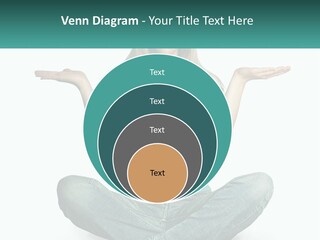 A Woman Sitting In The Middle Of A Yoga Pose PowerPoint Template