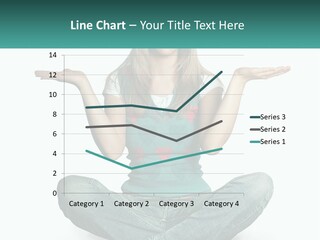 A Woman Sitting In The Middle Of A Yoga Pose PowerPoint Template