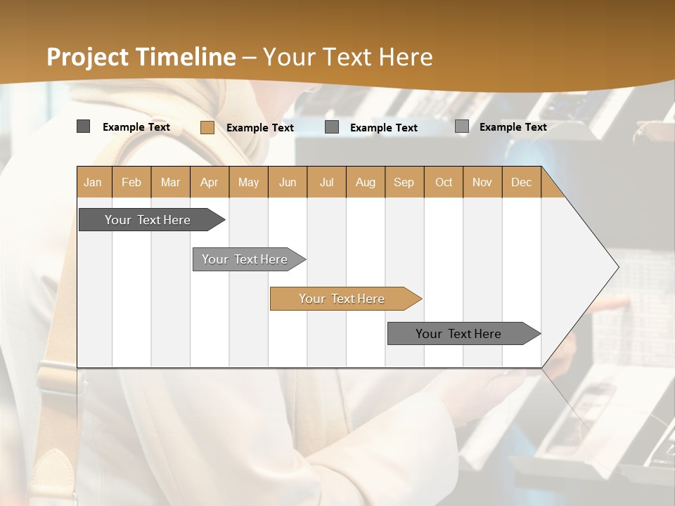 A Woman Is Looking At A Display Of Cell Phones PowerPoint Template