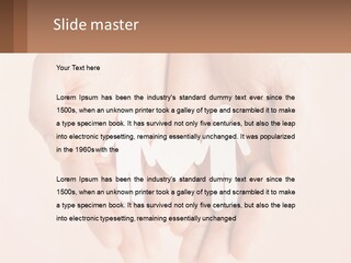 Two Hands Holding A Paper Cutout Of Two People Holding A Heart PowerPoint Template