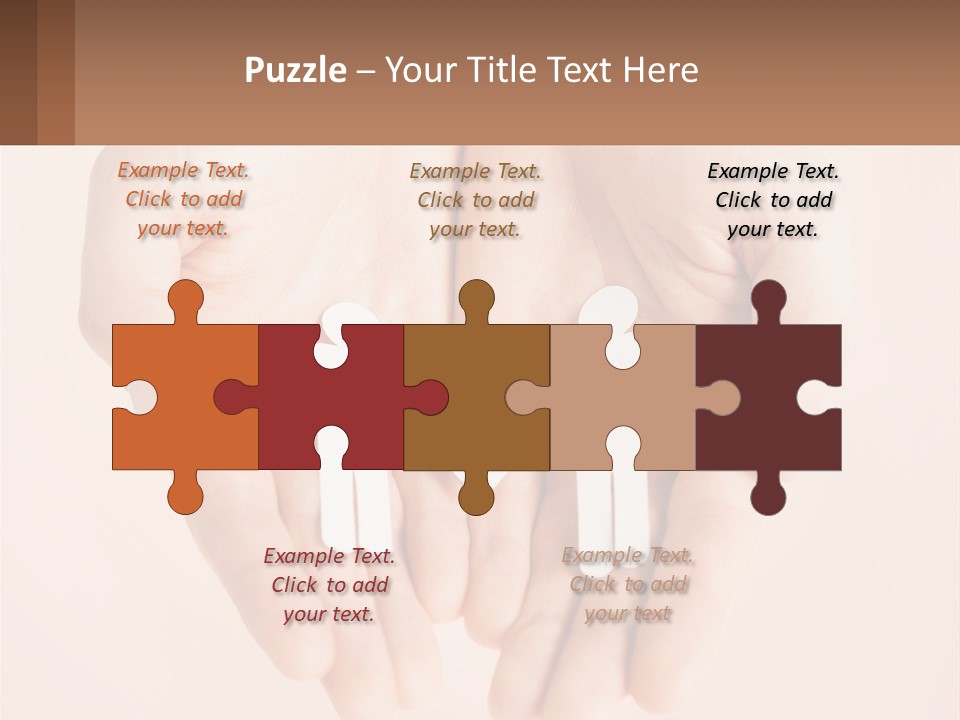 Two Hands Holding A Paper Cutout Of Two People Holding A Heart PowerPoint Template