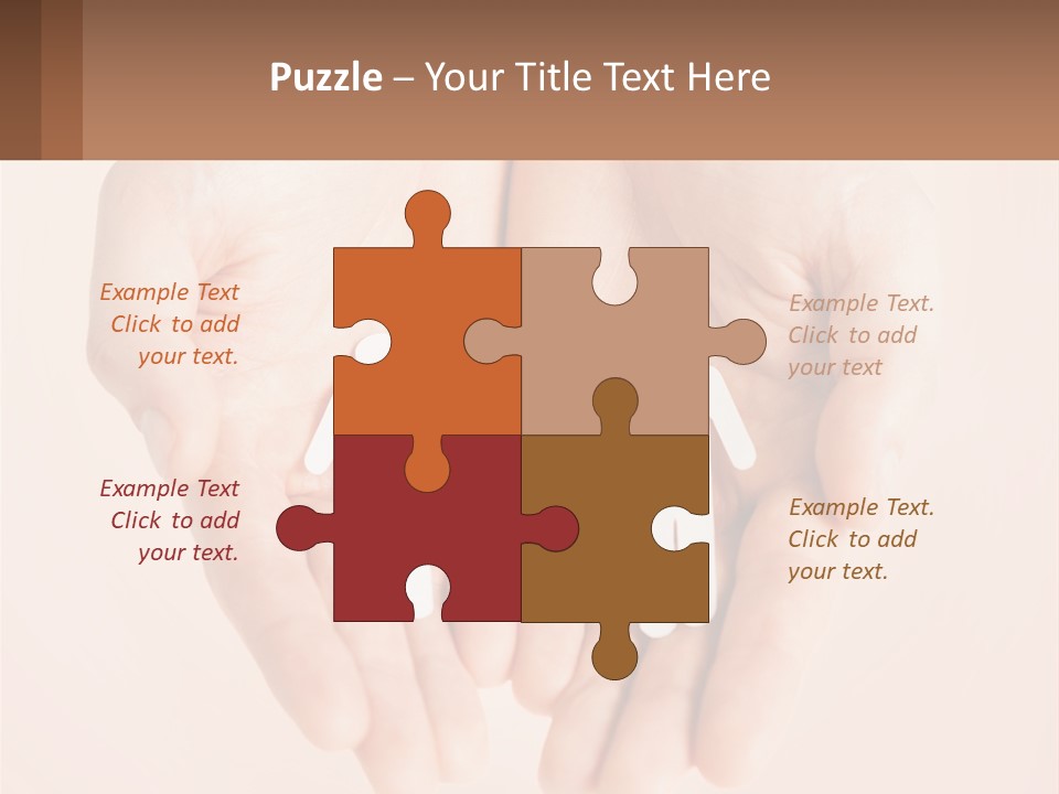 Two Hands Holding A Paper Cutout Of Two People Holding A Heart PowerPoint Template