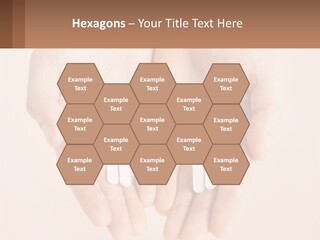 Two Hands Holding A Paper Cutout Of Two People Holding A Heart PowerPoint Template