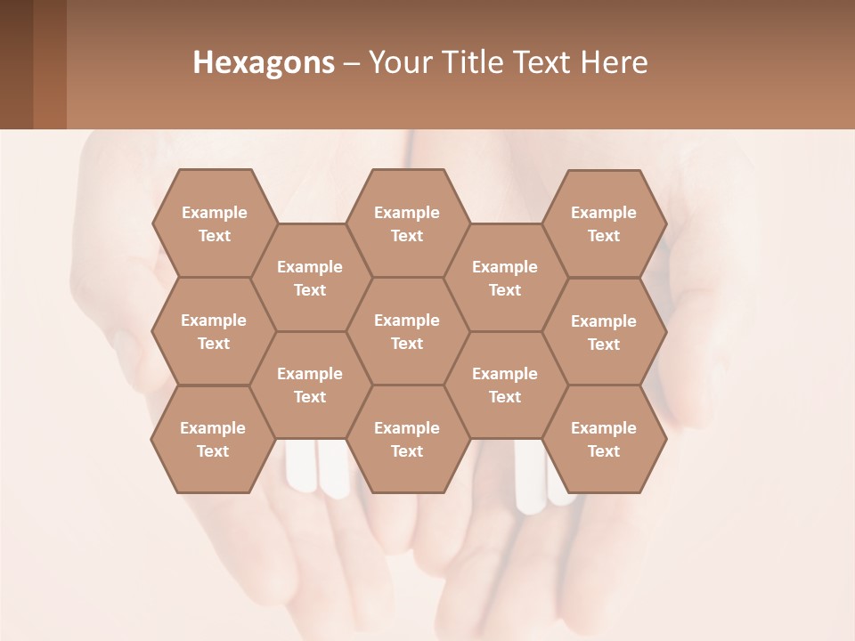 Two Hands Holding A Paper Cutout Of Two People Holding A Heart PowerPoint Template