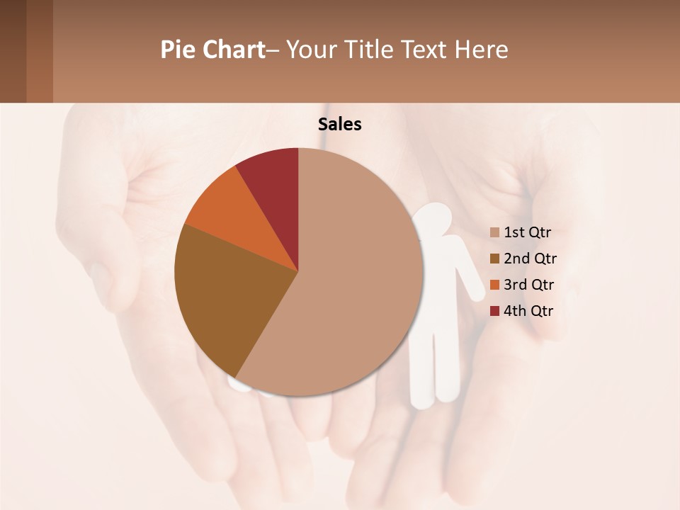 Two Hands Holding A Paper Cutout Of Two People Holding A Heart PowerPoint Template