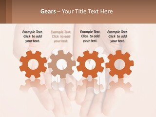 Two Hands Holding A Paper Cutout Of Two People Holding A Heart PowerPoint Template