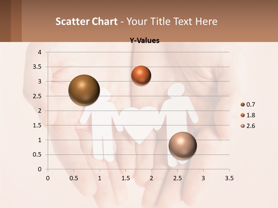 Two Hands Holding A Paper Cutout Of Two People Holding A Heart PowerPoint Template