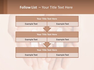 Two Hands Holding A Paper Cutout Of Two People Holding A Heart PowerPoint Template