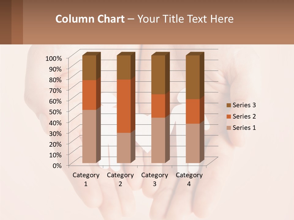 Two Hands Holding A Paper Cutout Of Two People Holding A Heart PowerPoint Template