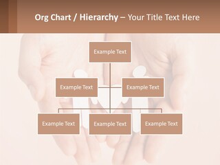 Two Hands Holding A Paper Cutout Of Two People Holding A Heart PowerPoint Template