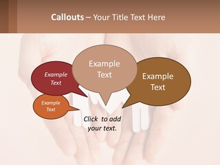 Two Hands Holding A Paper Cutout Of Two People Holding A Heart PowerPoint Template