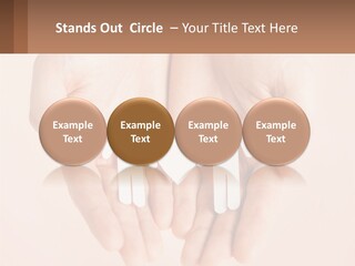 Two Hands Holding A Paper Cutout Of Two People Holding A Heart PowerPoint Template