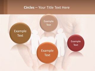 Two Hands Holding A Paper Cutout Of Two People Holding A Heart PowerPoint Template