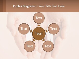 Two Hands Holding A Paper Cutout Of Two People Holding A Heart PowerPoint Template