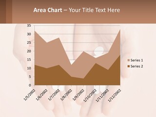 Two Hands Holding A Paper Cutout Of Two People Holding A Heart PowerPoint Template