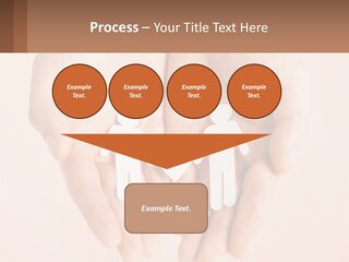 Two Hands Holding A Paper Cutout Of Two People Holding A Heart PowerPoint Template