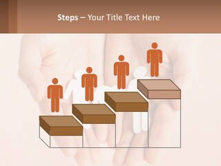 Two Hands Holding A Paper Cutout Of Two People Holding A Heart PowerPoint Template