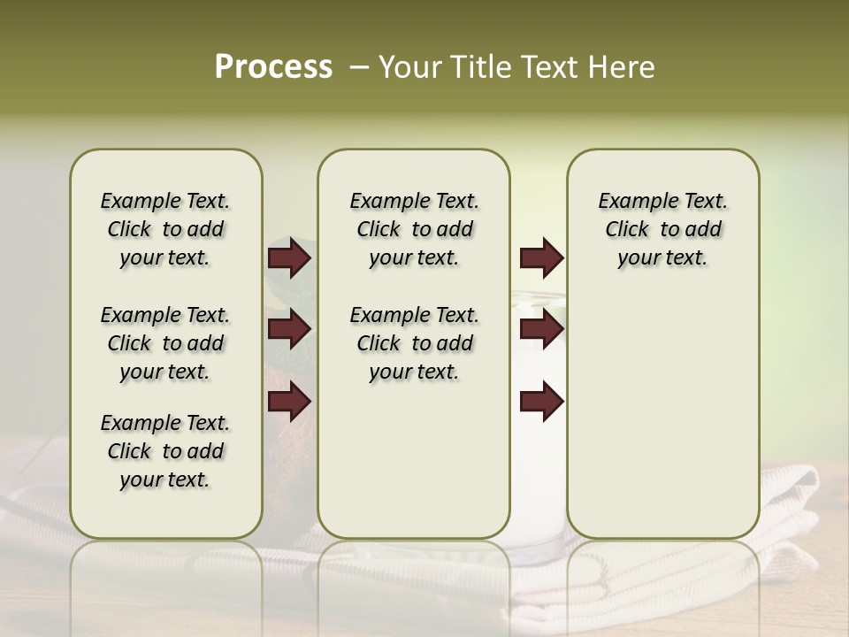 A Glass Of Milk Next To A Coconut On A Table PowerPoint Template
