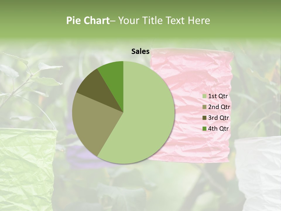 A Group Of Colorful Paper Wrapped In Pink, Purple, And Green PowerPoint Template