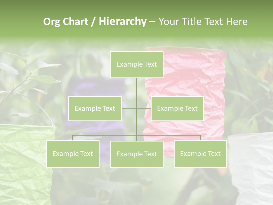 A Group Of Colorful Paper Wrapped In Pink, Purple, And Green PowerPoint Template