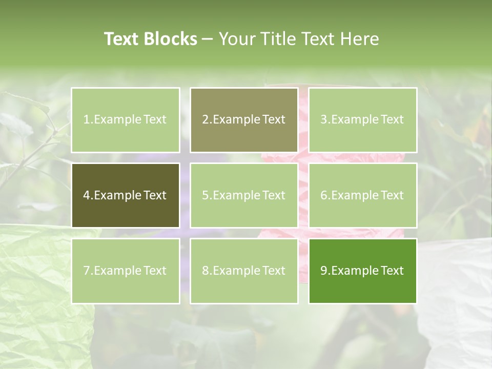 A Group Of Colorful Paper Wrapped In Pink, Purple, And Green PowerPoint Template