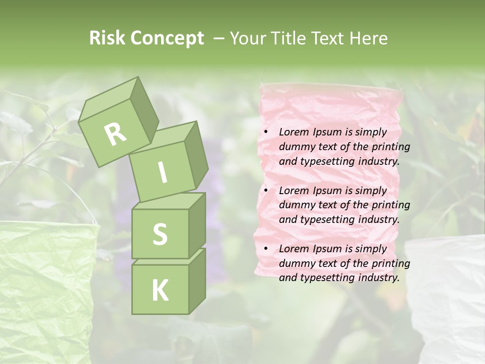 A Group Of Colorful Paper Wrapped In Pink, Purple, And Green PowerPoint Template