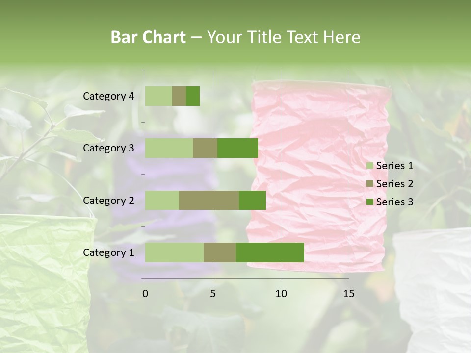 A Group Of Colorful Paper Wrapped In Pink, Purple, And Green PowerPoint Template