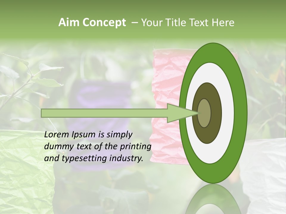 A Group Of Colorful Paper Wrapped In Pink, Purple, And Green PowerPoint Template