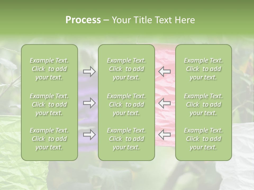 A Group Of Colorful Paper Wrapped In Pink, Purple, And Green PowerPoint Template