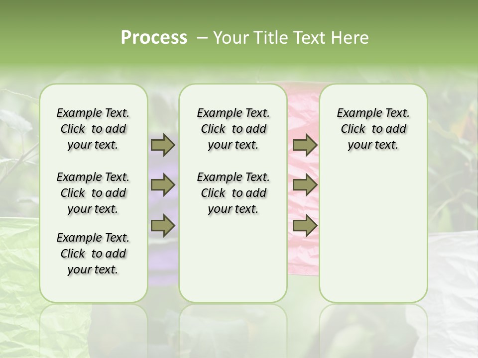 A Group Of Colorful Paper Wrapped In Pink, Purple, And Green PowerPoint Template