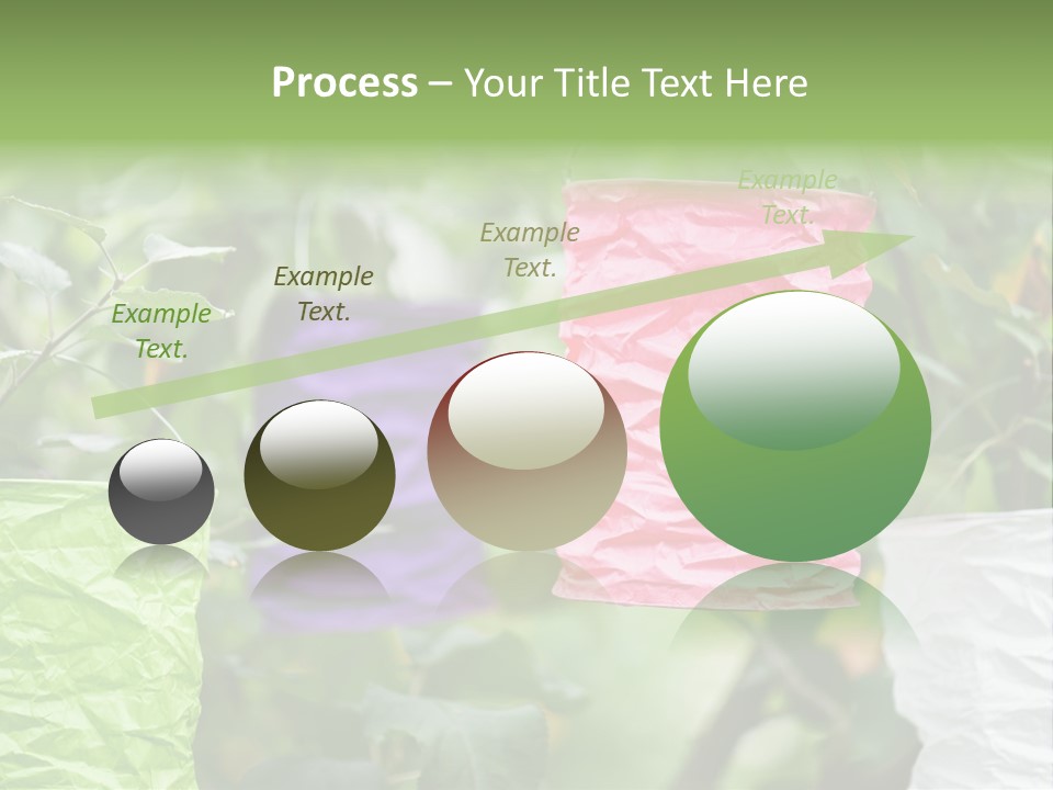 A Group Of Colorful Paper Wrapped In Pink, Purple, And Green PowerPoint Template