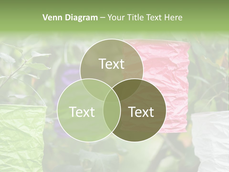 A Group Of Colorful Paper Wrapped In Pink, Purple, And Green PowerPoint Template