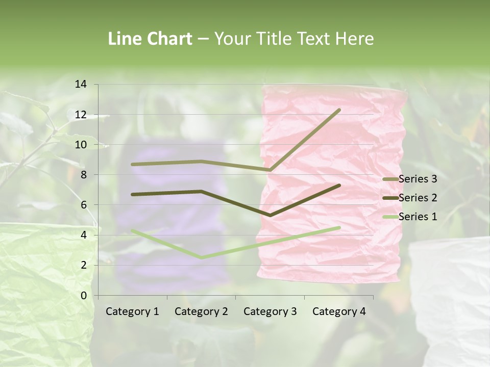 A Group Of Colorful Paper Wrapped In Pink, Purple, And Green PowerPoint Template