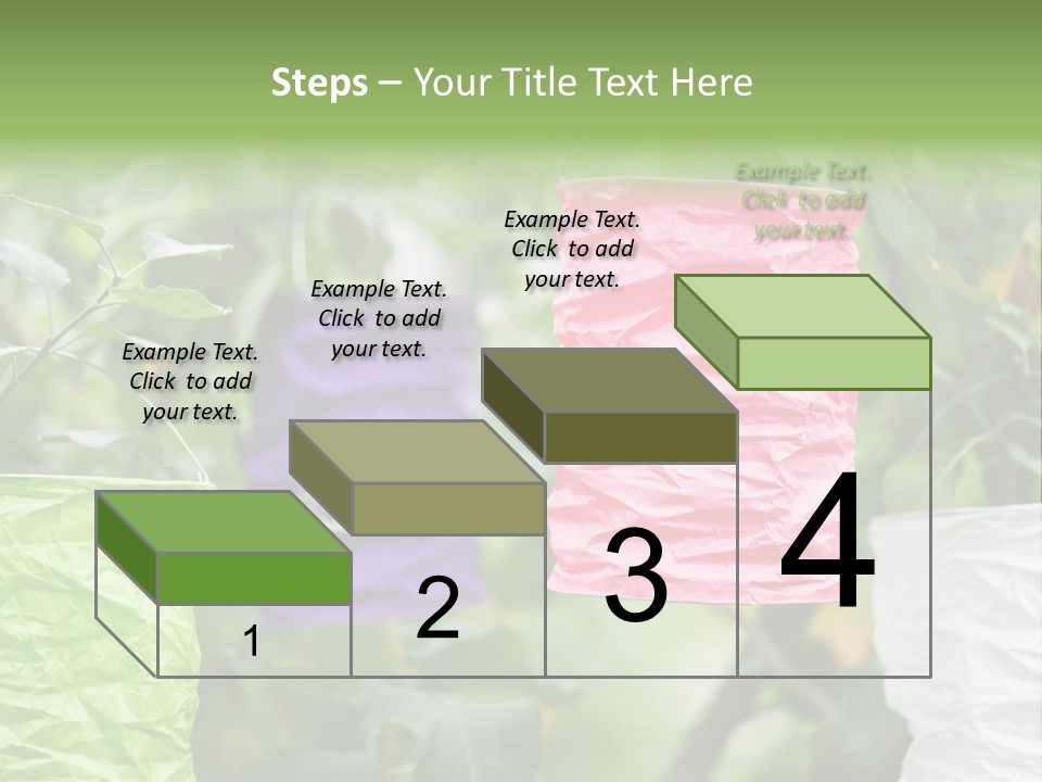 A Group Of Colorful Paper Wrapped In Pink, Purple, And Green PowerPoint Template