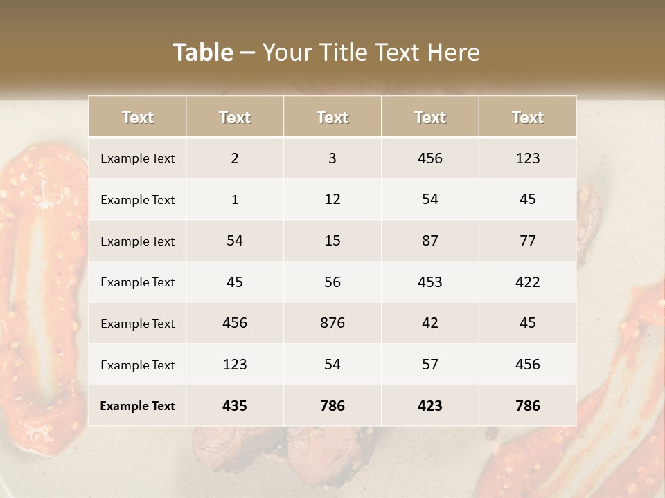 A Plate Of Meat With Sauce On The Side PowerPoint Template
